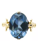 Ring Aquamarin 14 Karat Gelbgold Vintage Schmuck vrc369y